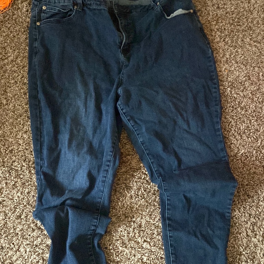 ELOQUII blue Jean skinny jeans